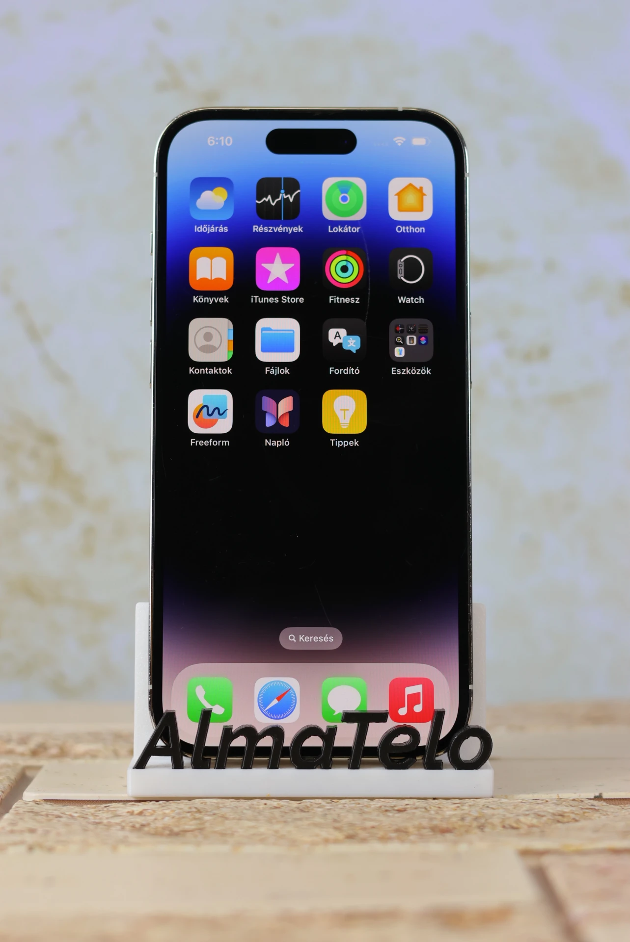 Apple iPhone 14 Pro 256 GB Silver 100% akku - 24 hónap Garancia