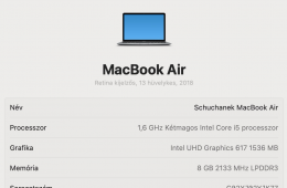 MacBook Air 13, Retina, 2018