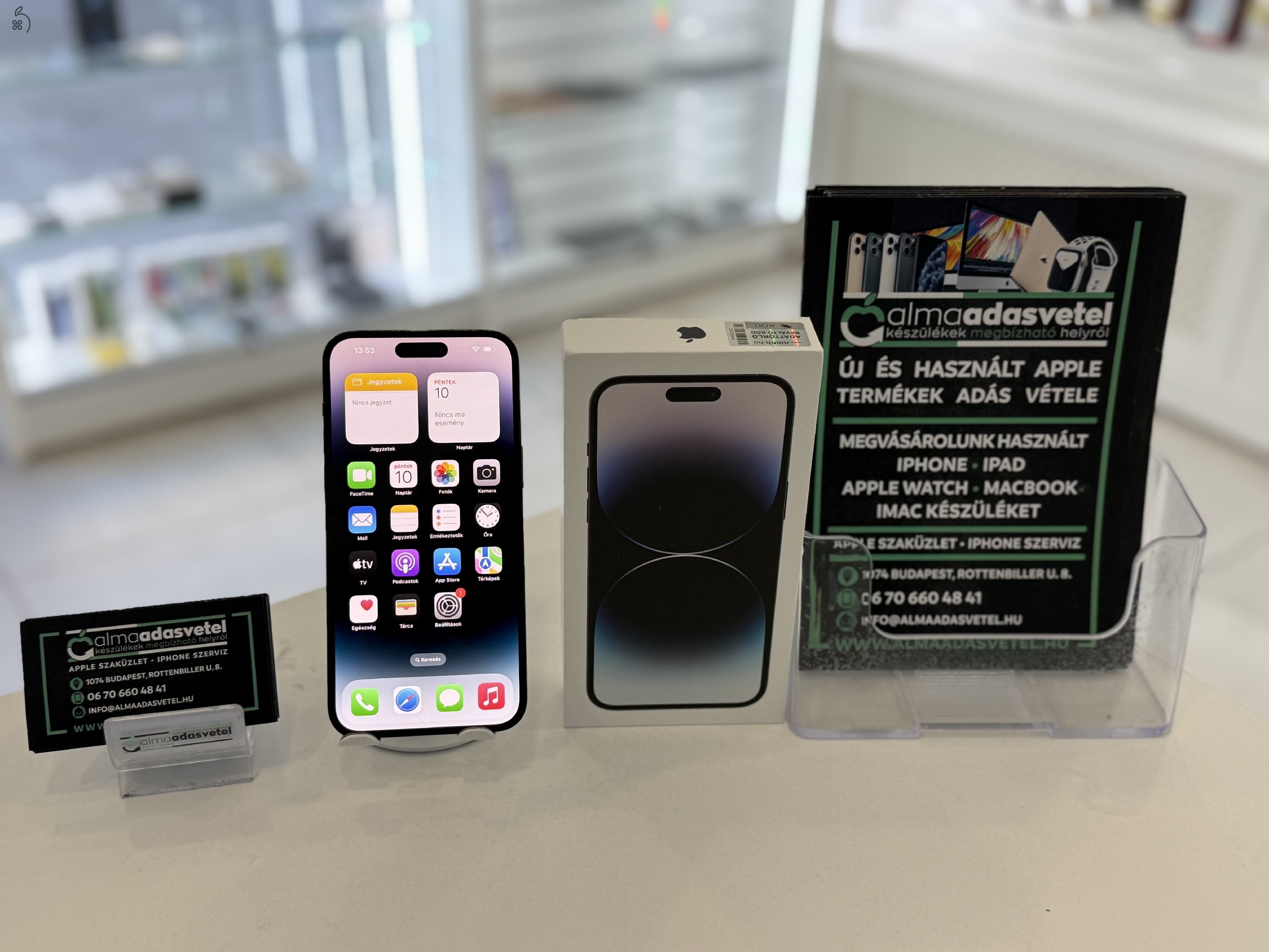 iPhone 14 Pro Max 128GB Fekete Független Megkímélt/1-3 hónap gar./p3970