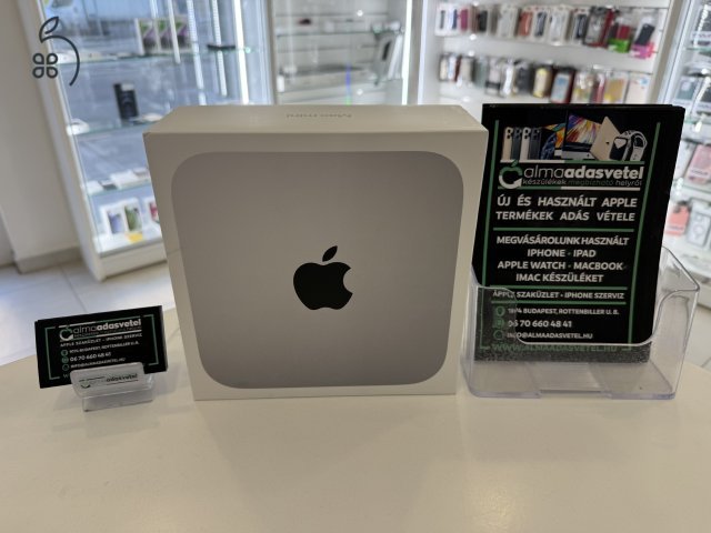 Mac Mini M2 8GB Újszerű/256ssd/2027.01.09. Gar./p3971