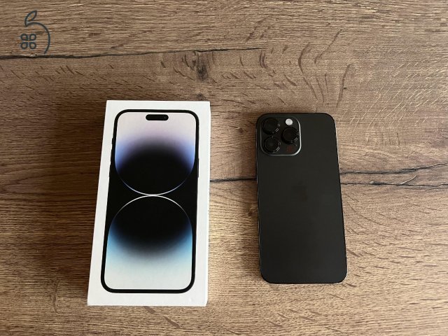 iPhone 14 Pro max 256 GB BLACK - 92 százalékos Akku - gyári állapotban - 30 nap garancia