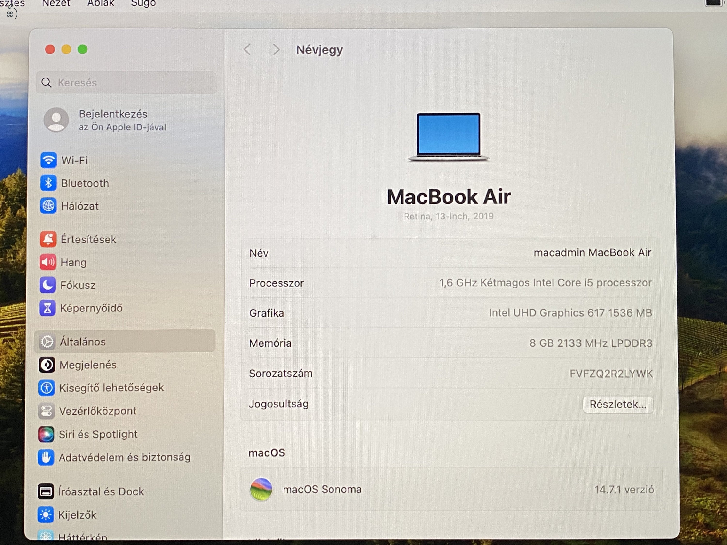 Apple MacBook Air 2019- es.