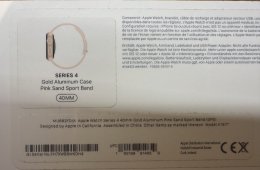 Arany alumínium tokkal, eredeti dobozban  szép állapotú apple watch 4-es 