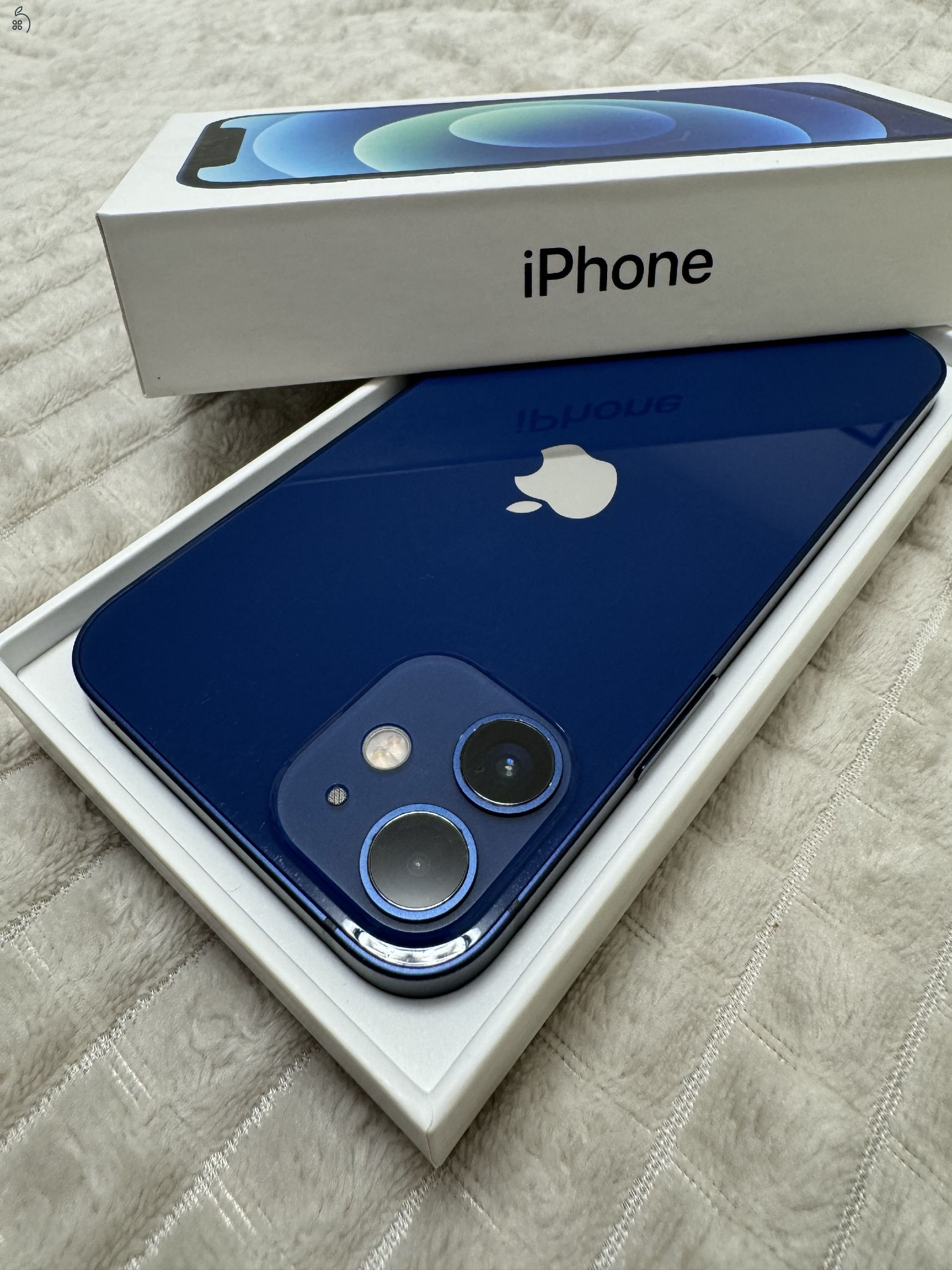 iPhone 12 Mini, Blue, 128Gb, 100% akkumulátor, Független