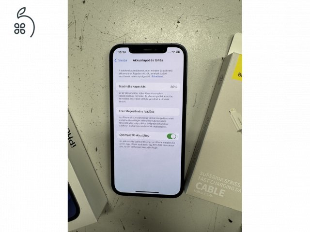 iPhone 12, Black, 64Gb, 86% akkumulátor, Független 