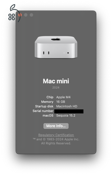 M4 Mac mini 16 GB RAM 512 GB SSD