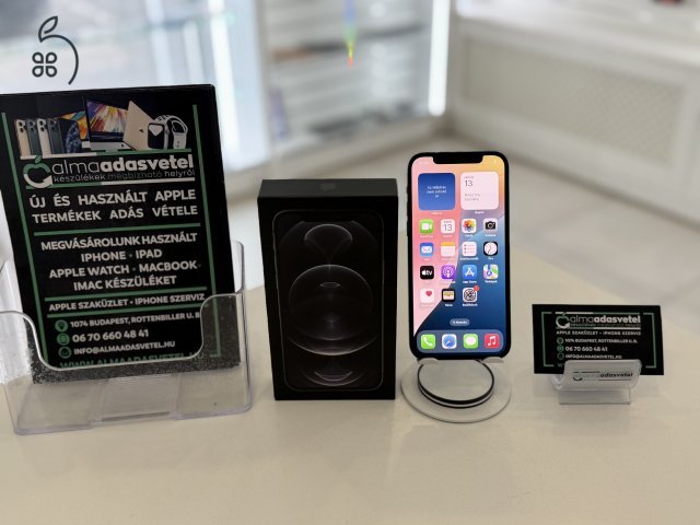 iPhone 12 Pro 128GB Független Újszerű/1-3 hónap gar./Akku 100%/p3974