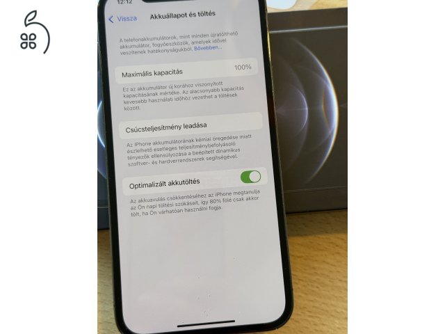  Eladó iPhone  12 pro 128GB 