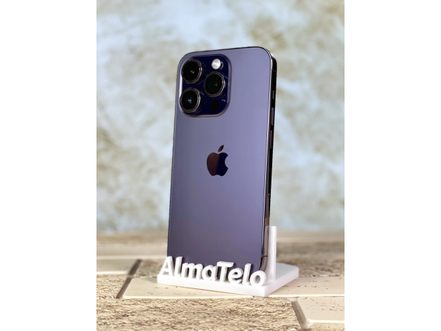 Apple iPhone 14 Pro 128 GB Deep Purple 100% akku - 24 hónap Garancia