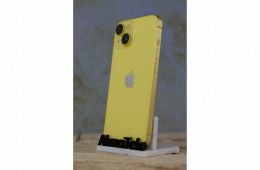 Apple iPhone 14 128 GB Yellow 90% akku - 24 hónap Garancia