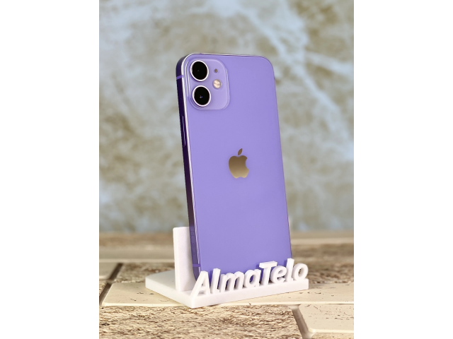 Apple iPhone 12 Mini 64 GB Purple 100% akku - 24 hónap Garancia