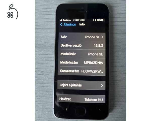 iPhone SE (1.gen.) 128 GB !, karcmentes, működése top-on mindenben