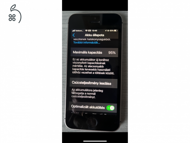 iPhone SE (1.gen.) 128 GB !, karcmentes, működése top-on mindenben