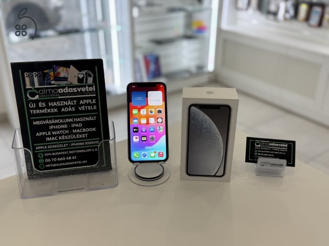 iPhone XR 64GB Független Újszerű/1-3 hónap gar./Akku 80%/p3989