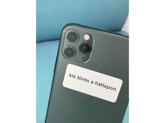 !! 1 ÉV GARANCIA !! ! AKCIÓ ! iPhone 11 Pro Max Midnight Green 256 GB – TRT1073 – 100% AKKU