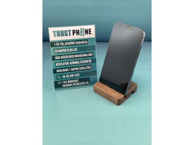 !! 1 ÉV GARANCIA !! iPhone 13 Pro Max Graphite 128 GB – TRT1088 – 100% AKKU