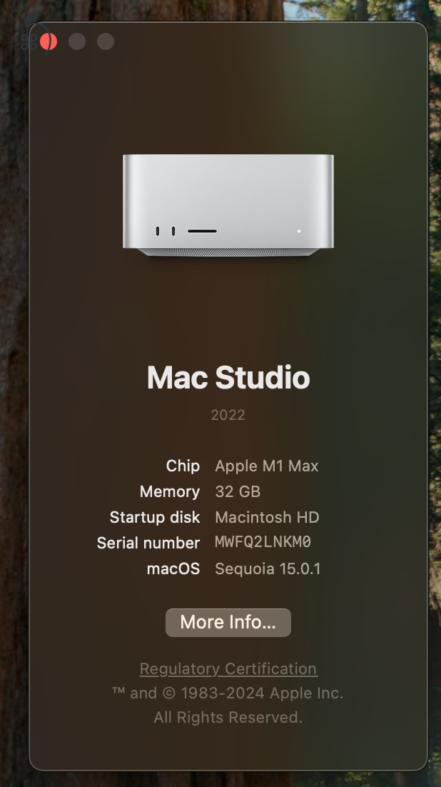 Mac Studio M1 Max 32/512GB eladó