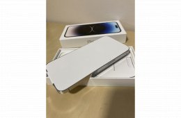 VADONATÚJ iPhone 14 PRO MAX 128GB silver KÁRTYAFÜGGETLEN! Garancia!