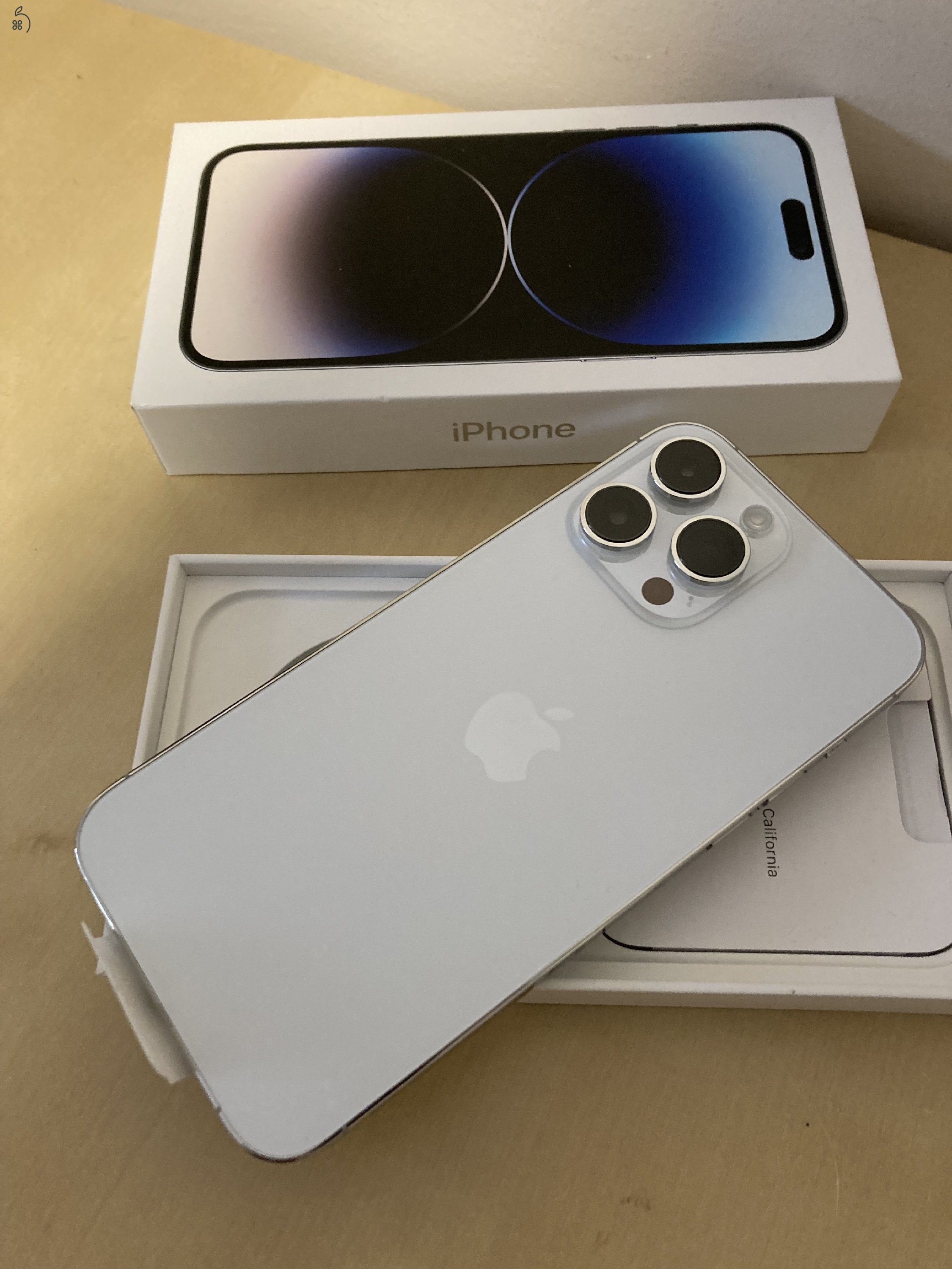 VADONATÚJ iPhone 14 PRO MAX 128GB silver KÁRTYAFÜGGETLEN! Garancia!