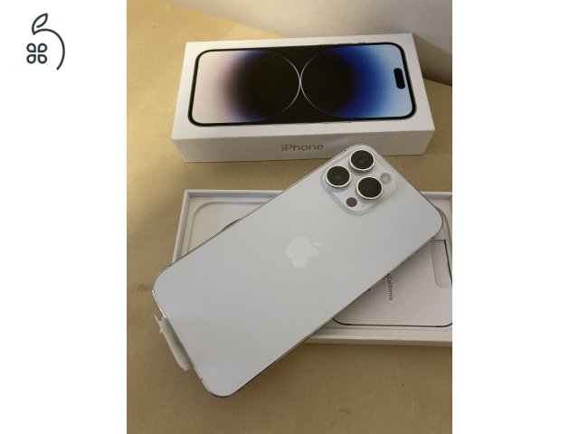 VADONATÚJ iPhone 14 PRO MAX 128GB silver KÁRTYAFÜGGETLEN! Garancia!