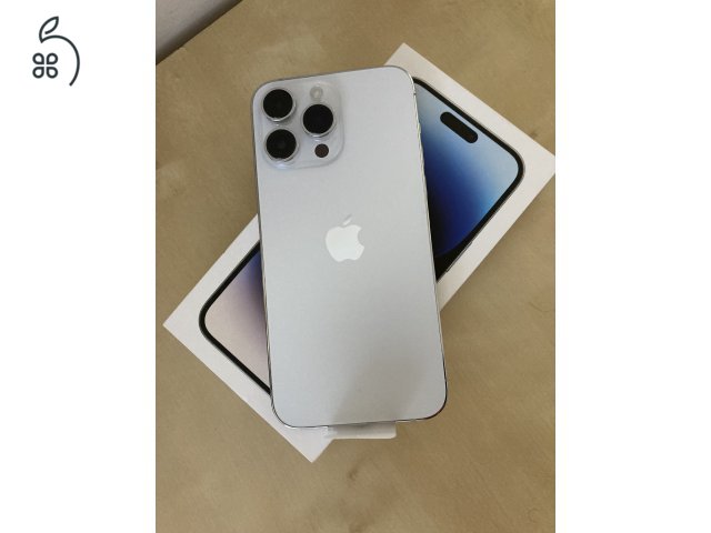 VADONATÚJ iPhone 14 PRO MAX 128GB silver KÁRTYAFÜGGETLEN! Garancia!