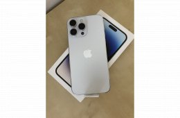 VADONATÚJ iPhone 14 PRO MAX 128GB silver KÁRTYAFÜGGETLEN! Garancia!