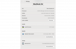Megkímélt MacBook air 13