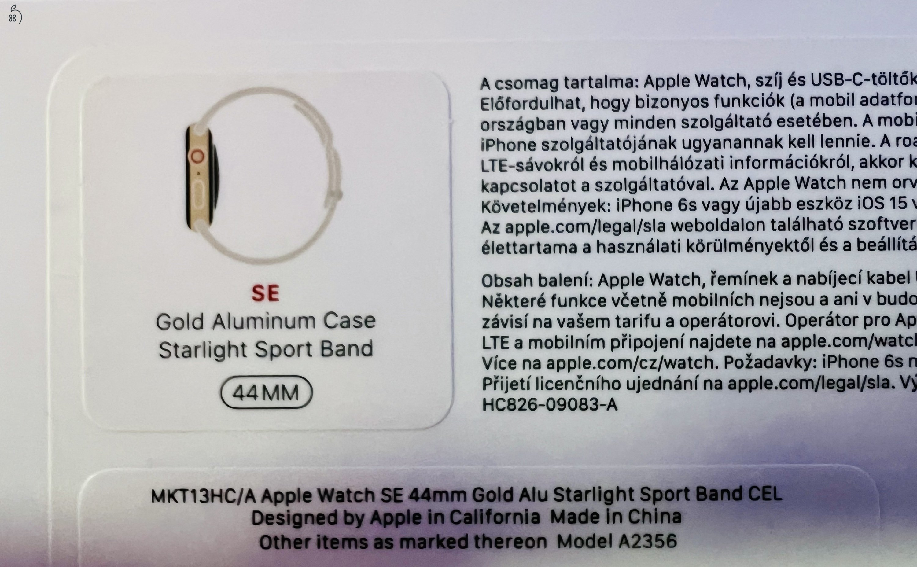 Apple Watch SE Gold 44 mm Cellular