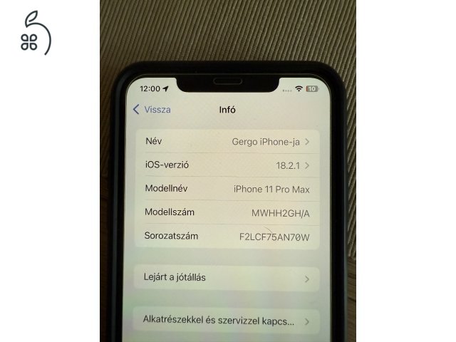 Iphone 11 Pro Max 64GB kiváló állapotban 