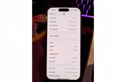 MAKULÁTLAN! iPhone 15 Pro 128gb White Titanium 1 év gari!