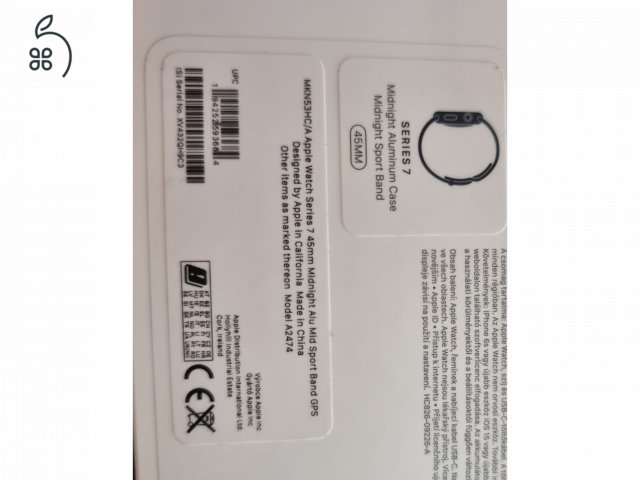 Apple Watch S7 45mm Midnight Alu GPS