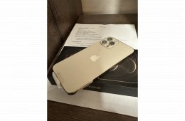 Vadonatúj iPhone 12 PRO MAX 128GB gold KÁRTYAFÜGGETLEN! Garancia!