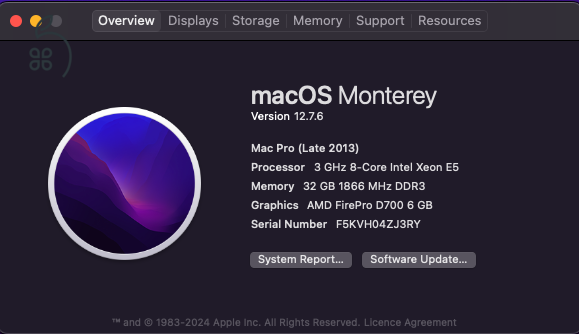 Mac Pro 6.1 (late 2013)