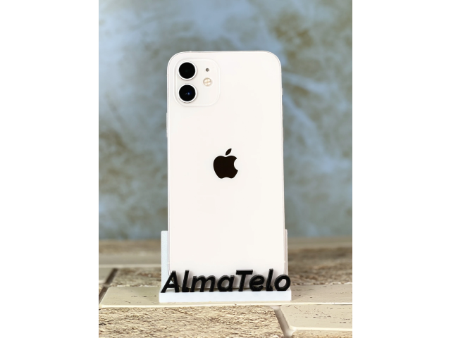 Apple iPhone 12 64 GB White 100% akku - 24 hónap Garancia