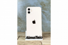 Apple iPhone 12 64 GB White 100% akku - 24 hónap Garancia