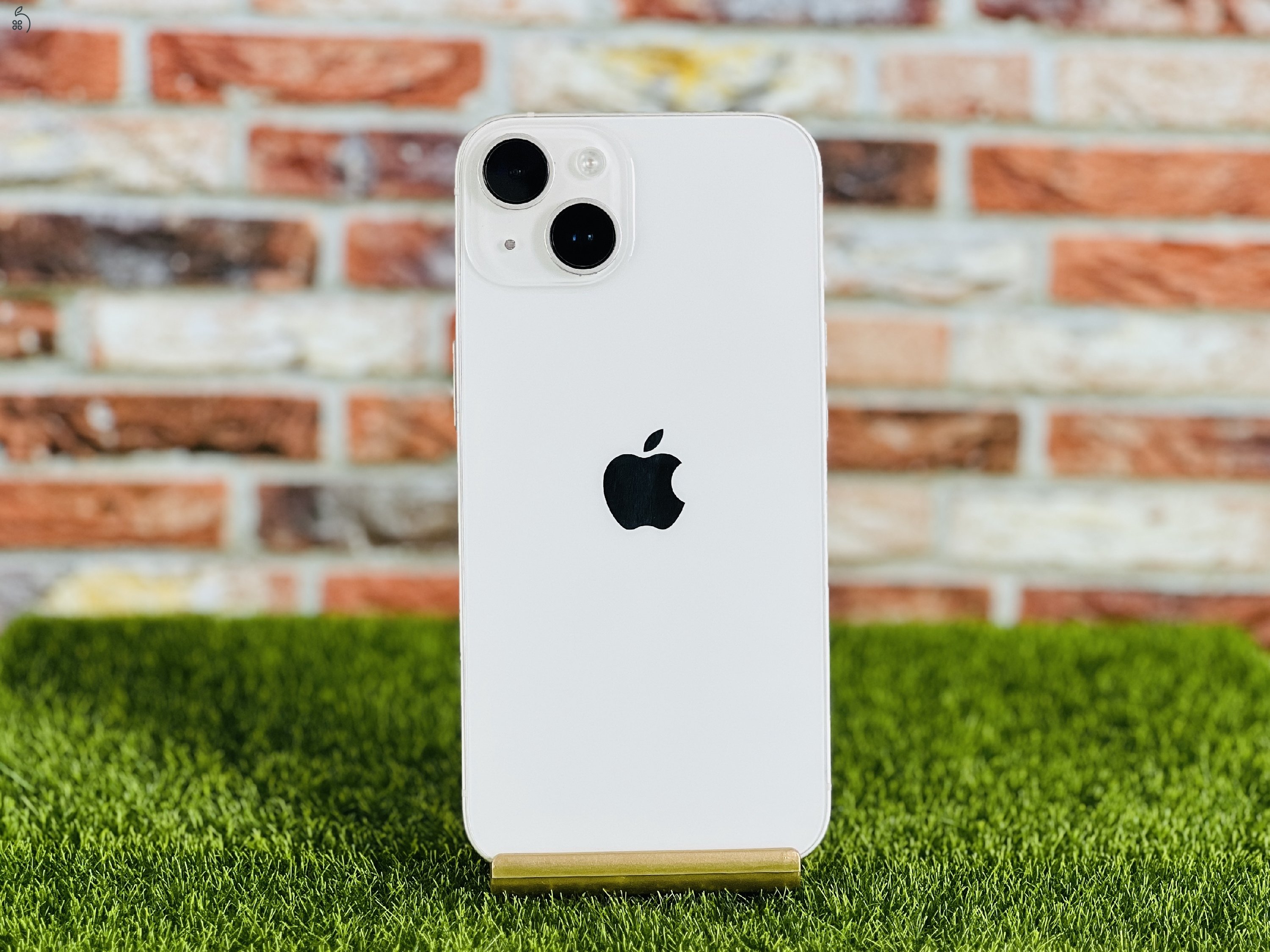 Apple iPhone 14 128 GB Starlight 100% akku szép állapotú - 24 HÓ GARANCIA - 746