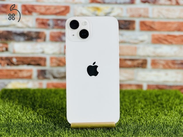 Apple iPhone 14 128 GB Starlight 100% akku szép állapotú - 24 HÓ GARANCIA - 746