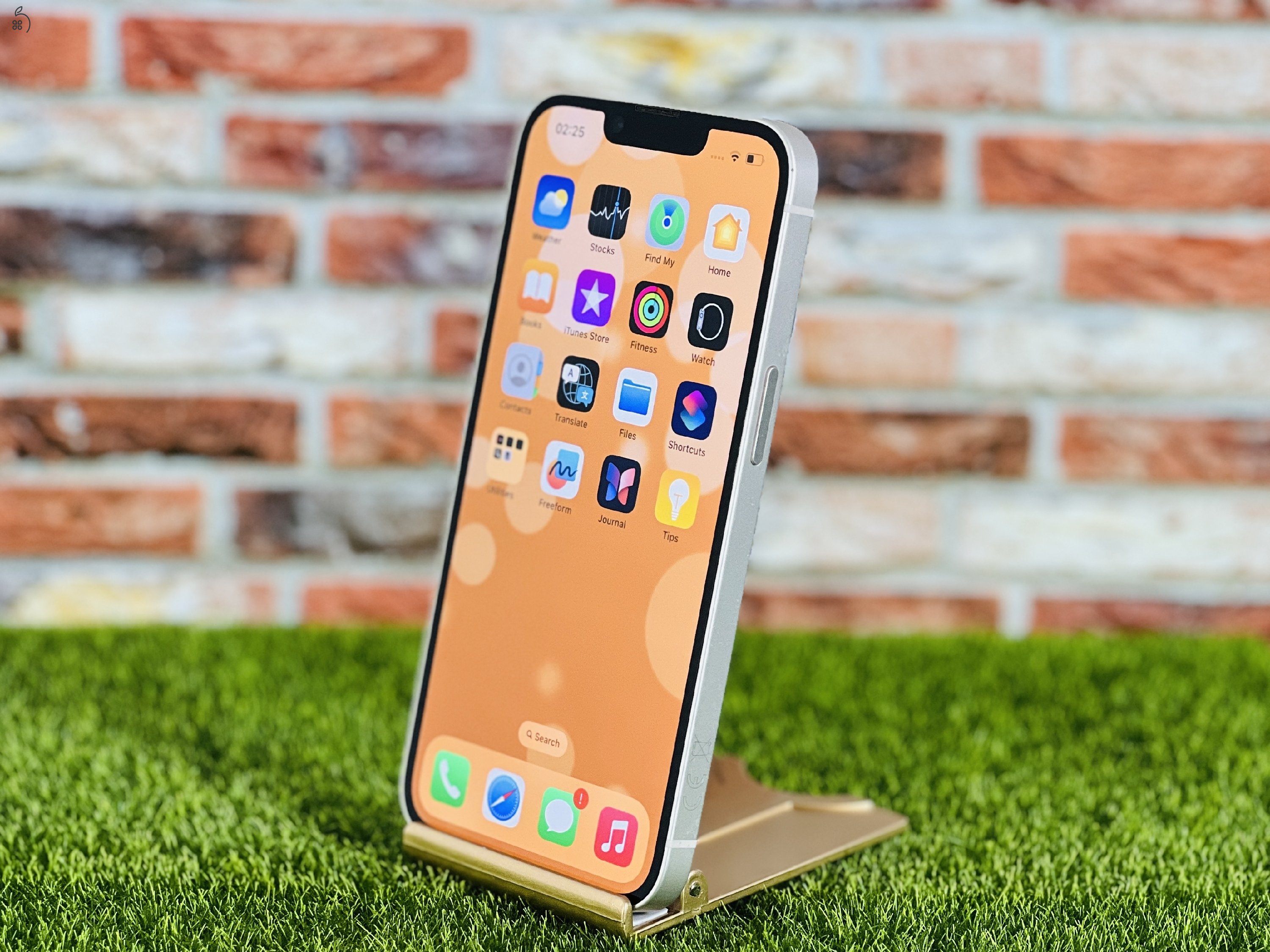 Apple iPhone 14 128 GB Starlight 100% akku szép állapotú - 24 HÓ GARANCIA - 746
