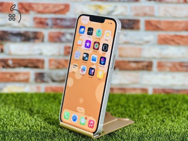 Apple iPhone 14 128 GB Starlight 100% akku szép állapotú - 24 HÓ GARANCIA - 746