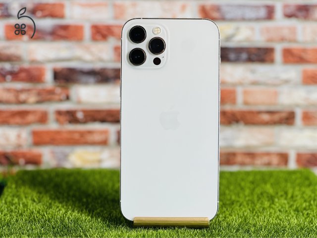 Apple iPhone 12 Pro Max 128 GB Silver 100% akku szép állapotú - 24 HÓ GARANCIA - 677