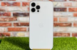 Apple iPhone 12 Pro Max 128 GB Silver 100% akku szép állapotú - 24 HÓ GARANCIA - 677