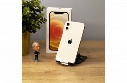 MacSzerez.com - iPhone 12 / 64GB / Kártyafüggetlen / Fehér / Új akkumulátor! / Garancia!