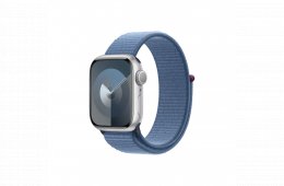 !! 1 ÉV GARANCIA !! ÚJ, Bontatlan Apple Watch Series 9 41mm GPS Silver Winter Blue