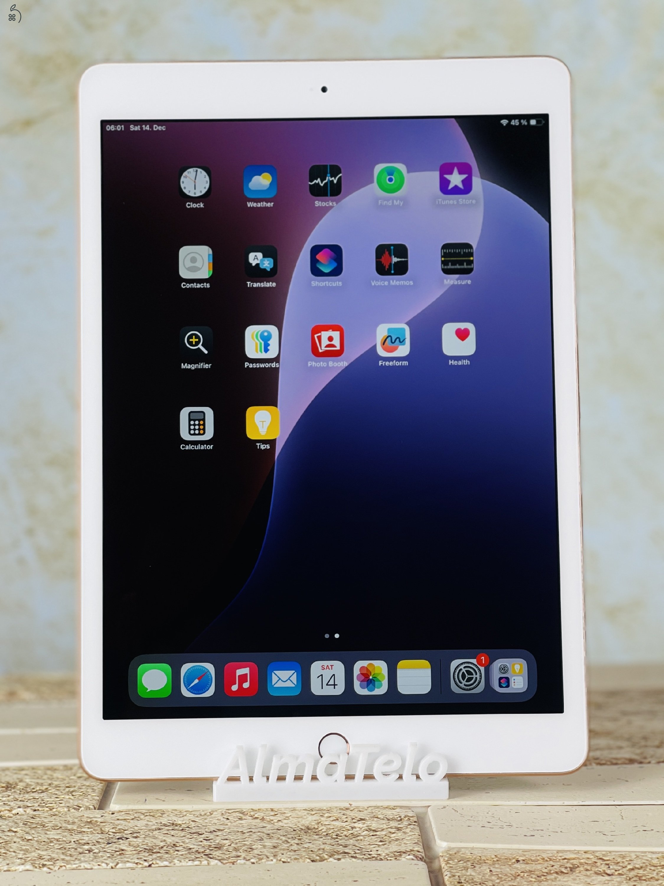 iPad 7th gen 10.2 Wifi  A2197 32 GB Gold szép állapotú - 24 HÓ GARANCIA - 