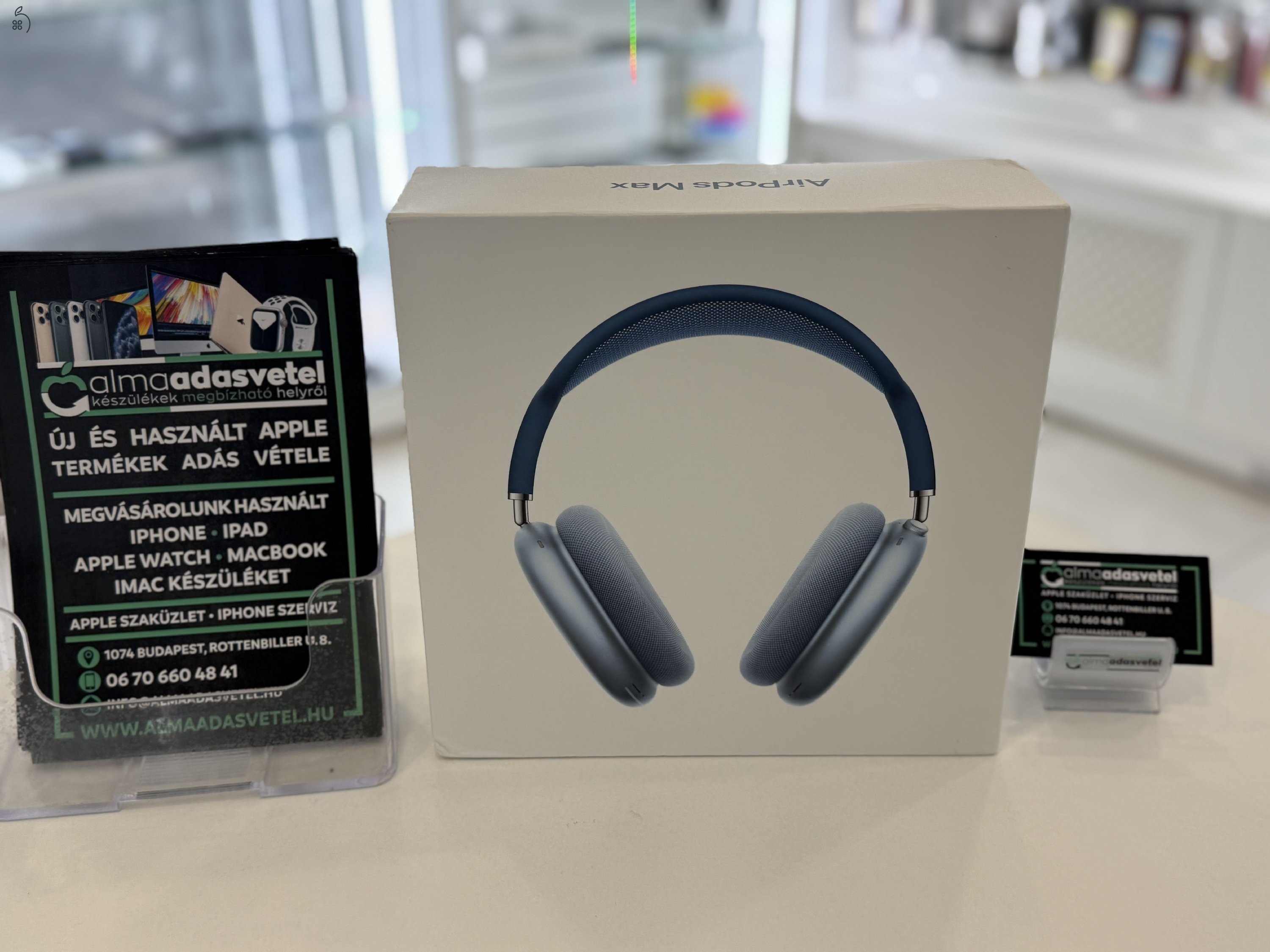 AirPods Max Sky Blue/A2096/ 1 hónap garancia/Leírást olvasd el/