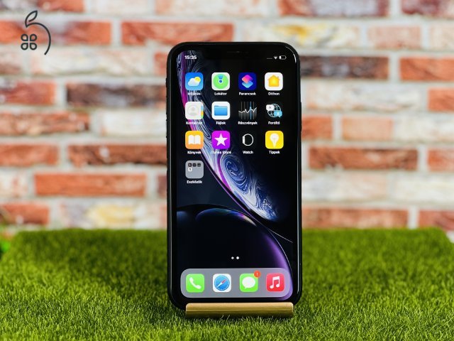 Apple Felújított Renewd iPhone XR 64 GB Black szép állapotú - 24 HÓ GARANCIA - 044