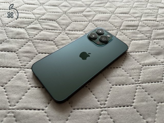 Eladó szép állapotú Apple iPhone 13 Pro 128GB Alpine Green, kártyafüggetlen készülék!