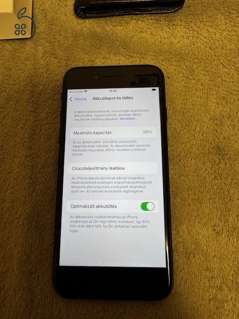 iPhone SE 3. gen 64 GB fekete