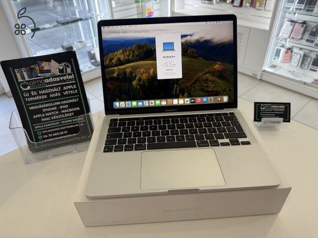 MacBook Pro M1 Megkímélt/8GB/256ssd/1 hónap ga./Akku 87%/Magyar Bill./