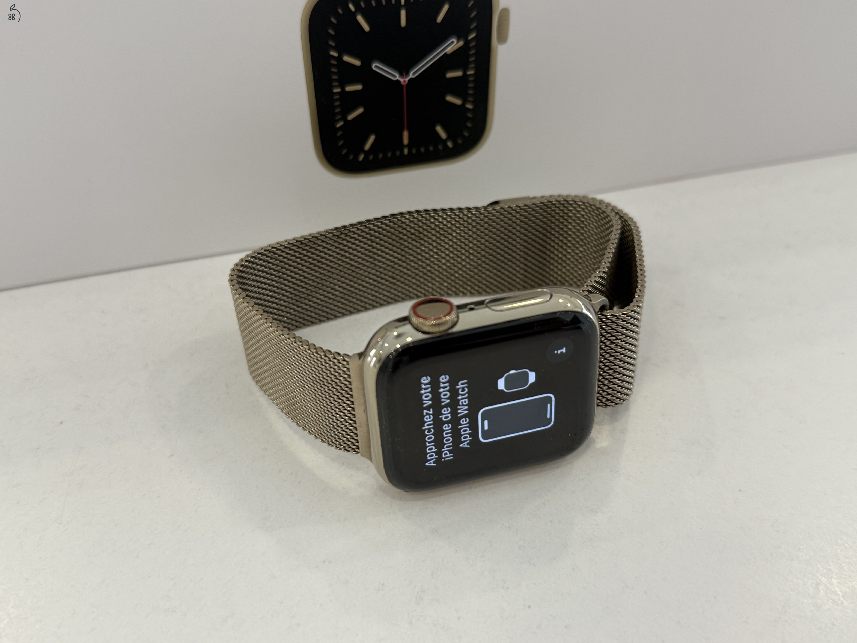 Apple Watch 6 Gold 40mm Stainless(Acél) Újszerű/Akku 100%/p4001